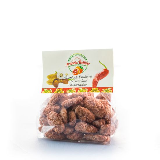 Picture of Caramelized almonds with chocolate and chilli 100g