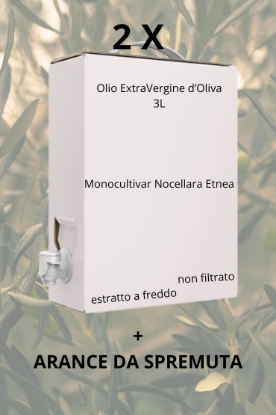 Image de 6L Olio EVO Monocultivar Nocellara dell'Etna Bag in Box + ARANCE DA SPREMUTA 