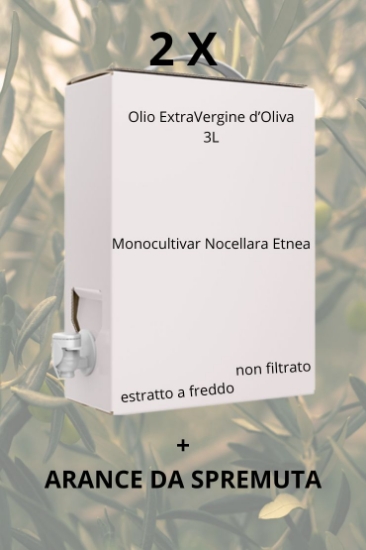 Picture of 6L Olio EVO Monocultivar Nocellara dell'Etna Bag in Box + ARANCE DA SPREMUTA 